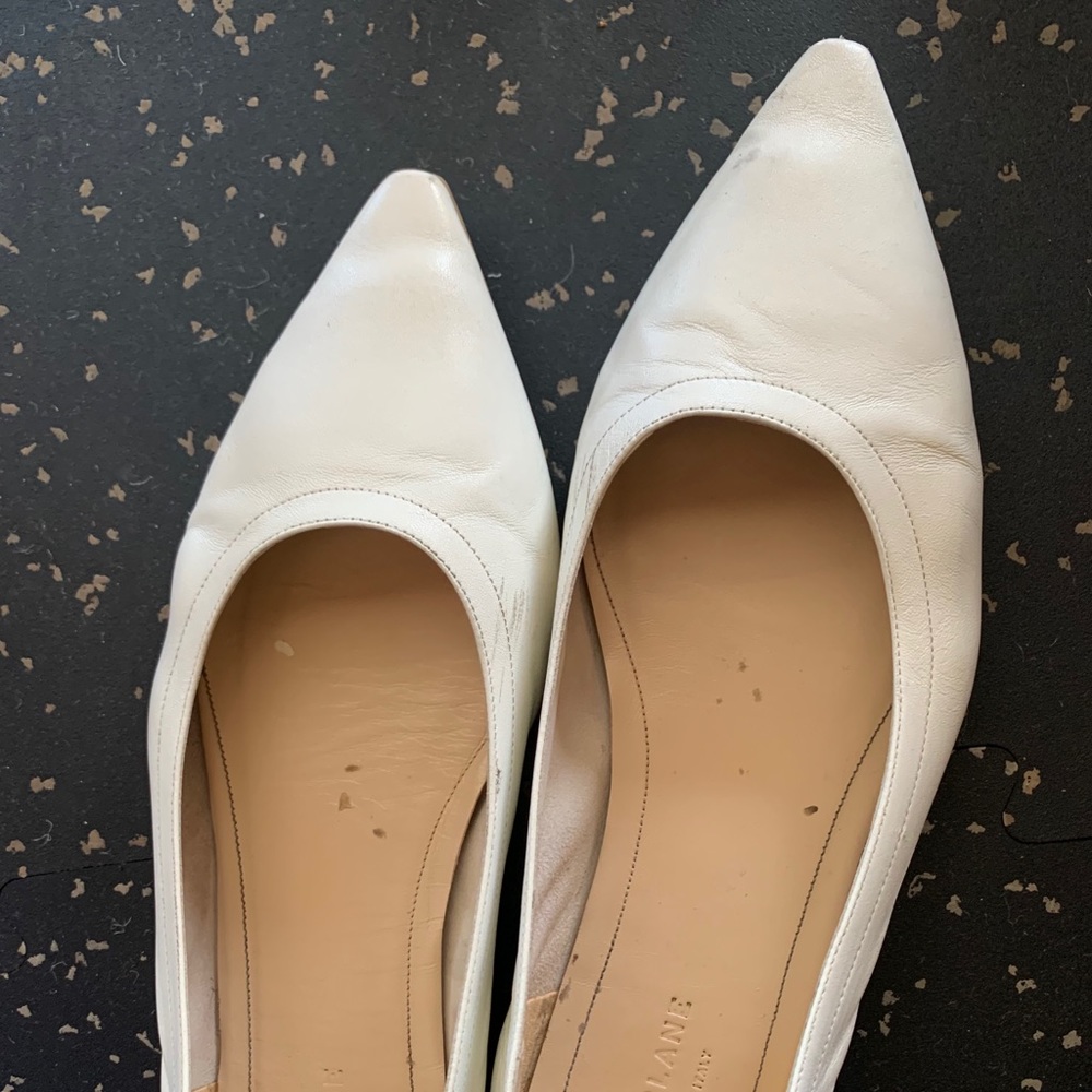 Everlane flats - size 9 in white